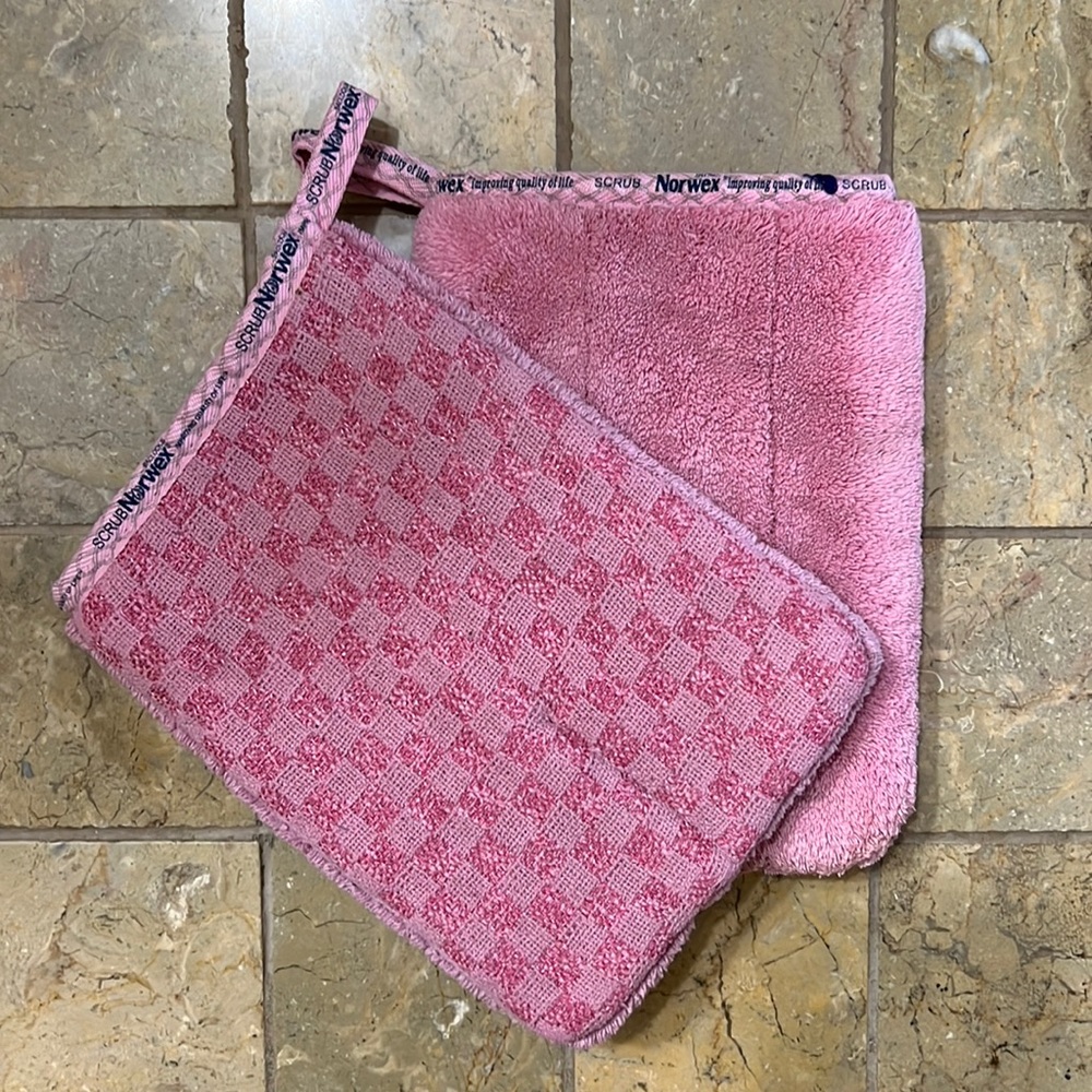 2 NORWEX bath mitts